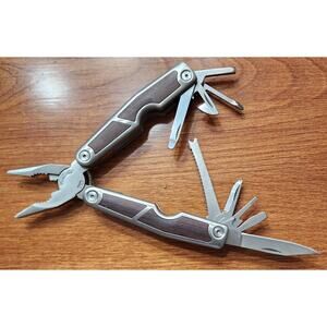 Protocol Folding Multi-Tool Knife Ruler File Drivers Pliers Wire Cutter